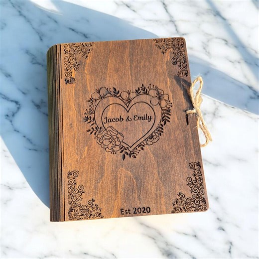 Custom Wood Keepsake Chest, Wedding Personalized Memory Box, Engagement Gifts for Couple - Etsy