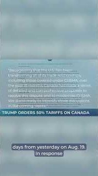 Trump to impose 50% U.S. tariffs on some Canadian goods, cites discrimination