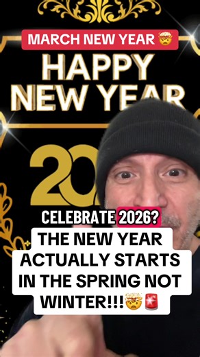 The new year is actually in the spring it starts with the equinox is in March!!!🤯🚨 #newyear #springequinox #2026 #history #education