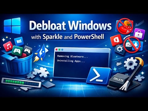 Sparkle + PowerShell: One Command to Remove Windows Bloatware