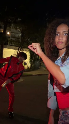 michael jackson and ola Déjà Clark C4 Energy #halloween #thriller #costume #c4partner