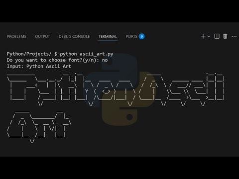 Python ASCII Art Project