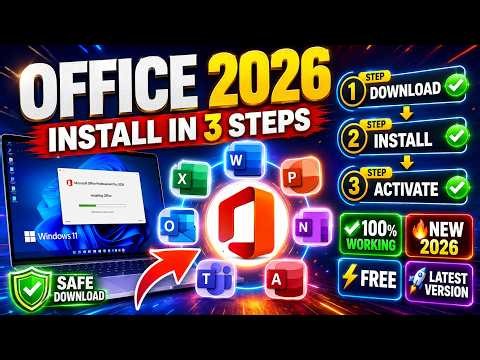 How to setup & Install Microsoft Office in 2026 | 💯 Free and Working