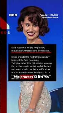 Raye hits back at ticket touts who 'overwhelmed' sign-up for London show. #Raye #London #BBCNews