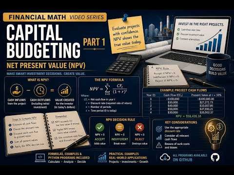 Budgeting - Part 1: Net Present Value (NPV)