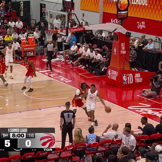 Seth Lundy lit it up from deep in Toronto's @NBASummerLeague win!🦖 23 PTS (game-high)🦖 5 REB🦖 6 3PM