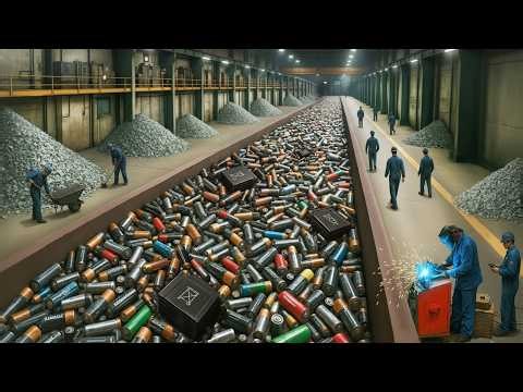 Inside the Battery Mega Factory – How Lithium-Ion Cells Power the EV Boom (Full Process)