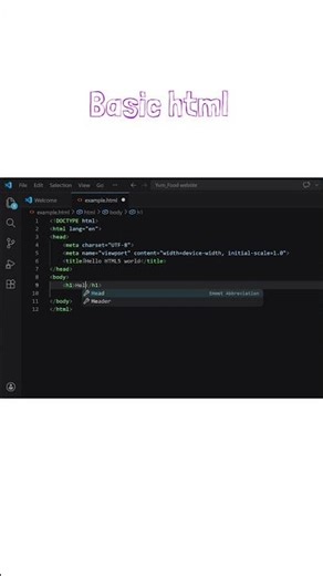 basic html code in visual studio || how to run html code in visual studio code #frontendcourse
