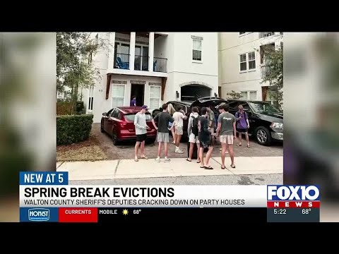 Walton County sees uptick in evictions during spring break