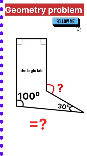 #basicgeometry #facebookreelsviral #education #thelogiclab #viralgeometrytest #trandingreels #viralmathmatics #iQIYI #braintest #iqchallenge #geometry | The logic lab