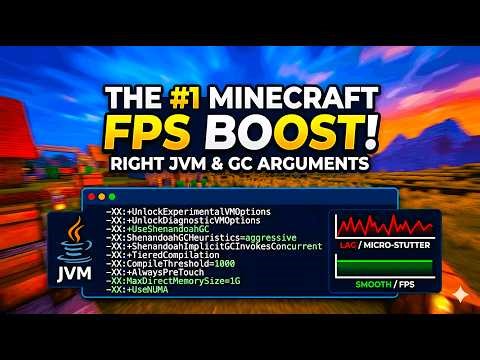 The #1 MinecraftJ Performance Technique: Choosing the Right GC & JVM Arguments, Better than Sodium!