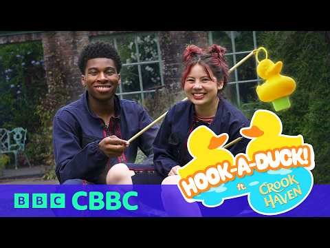Can The Crookhaven Cast Rap?! | Amari Bacchus and Aerona Shi's Hook-a-Duck Challenge | CBBC