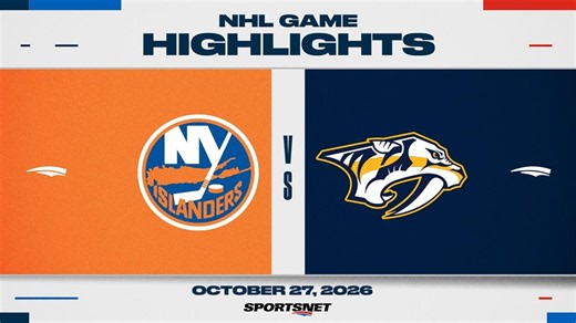 NHL Highlights | Islanders vs. Predators - October 27, 2026