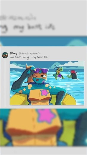 Rottmnt Goes to the Beach! | ROTTMNT Comic Dub | #rottmnt #tmnt #comicdub #funny #edit