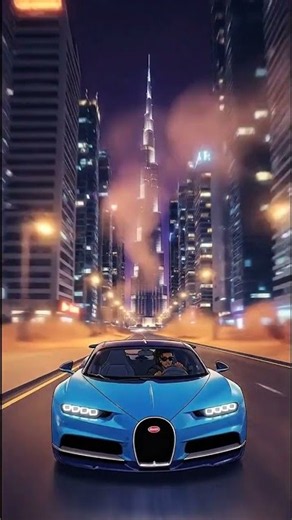 Chasing the horizon in a Bugatti Chiron. Dubai nights are built for 1,500 horsepower and Balenciaga.