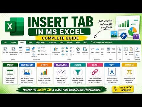 Everything About Insert Tab in Excel (Easy!) | Microsoft Excel | IT Computer Academy |