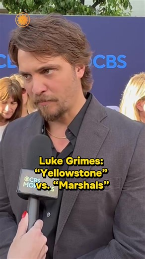 Luke Grimes compares working on “Yellowstone” vs. “Marshals” — and shares the wildest stunt he’s done. #CBSFest @marshalscbs