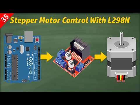 Control NEMA 17 Stepper Motor with L298N & Arduino | Complete Beginner Guide