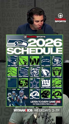 6️⃣ primetime #Seahawks Games in 2026... and maybe MORE? | #SeattleSports