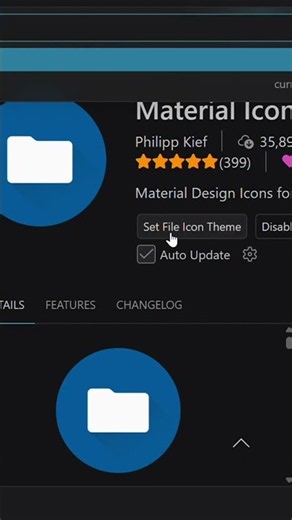 🎨 Install Material Icon Theme in VS Code! 🔥 #Shorts #coding