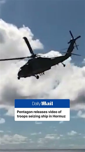 Pentagon releases video of troops seizing ship in Hormuz