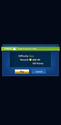 Microsoft Solitaire Collection TriPeaks Easy 01.02.2026