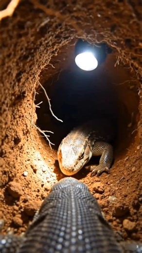Inside a Monitor Lizard’s Secret Underground World #WildlifePOV #HiddenWorld