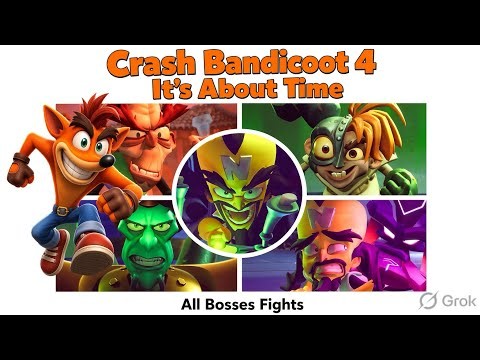 Crash Bandicoot 4: All Boss Fights Walkthrough