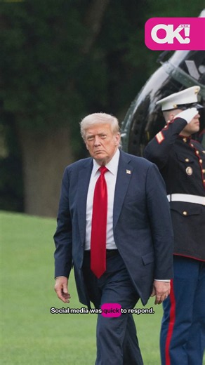 Donald Trump freezes outside White House to watch assistant Natalie Harp step off Marine One