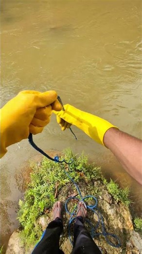 Testing the World’s Strongest Magnet Fishing! 😳#magnetfishing#emagnetism #magnet #viralvideos