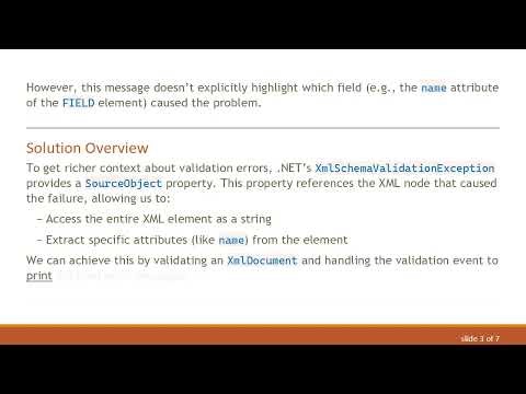Handling XSD Validation Errors in .NET Core with Field Context