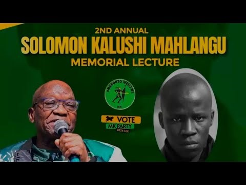 JACOB ZUMA FULL SPEECH: Kalushi Lecture 2026 in Mamemlodi. No Party owns Kalushi