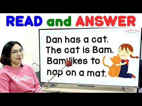 READING COMPREHENSION | LESSON FOR KINDER GRADE1 | LEARN TO READ | PRACTICE READING | TEACHER AYA