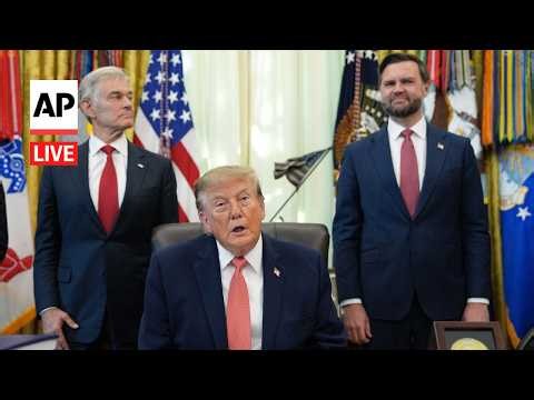 LIVE: Trump and JD Vance announce a $25 million fraud whistleblower program