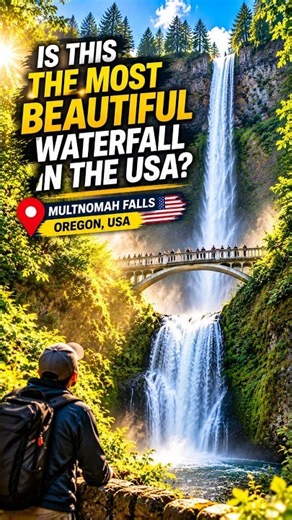 Standing Under Multnomah Falls | Columbia River Gorge 🌲