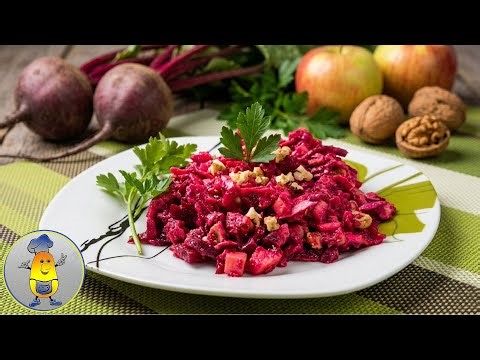 Salade de betterave, fromage et noix - recette | Une superbe salade avec des ingrédients simples