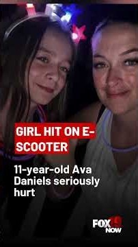 Girl hit on e-scooter