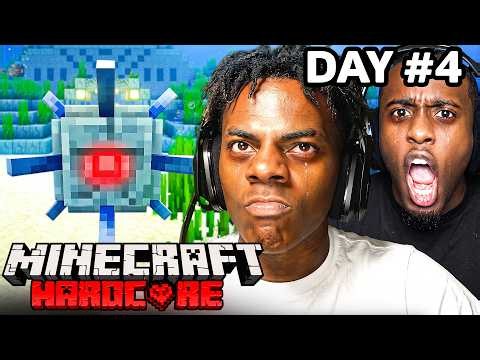 MINECRAFT HARDCORE ALL BOSSES DAY 4 🍄🔨🧟‍♂️ft. KaiCenat