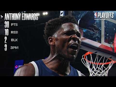 Anthony Edwards 30 Pts T-Wolves Tie Series Game 2 vs Nuggets!