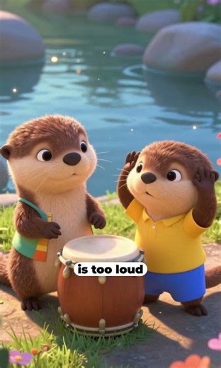 Odie finds a kinder way to enjoy a loud drum. Cover your ears when a sound is too loud! #Preschool