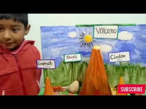 Volcano Eruption Model | Volcano Experiment | Volcano Eruption Model | Science Exhibition Project