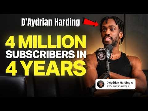 "4,000,000 IN FOUR YEARS" | D'Aydrian Harding EXPLAINS EVERYTHING...