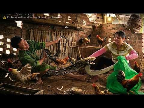 72 Hour No Escape: Giant Python Breaks Into Chicken Coop and Causes Chaos!