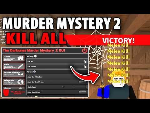 *BEST* MM2 Script | KILL ALL, AIMBOT, AUTO FARM, WEAPON SPAWNER | (NO KEY)