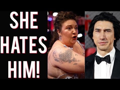 Hollywood Hog Lena Dunham Says Adam Driver Threw a Chair at Her & Screamed on Girls Set! He was mean