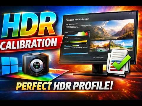 How to Create Calibrated HDR Color Profile in Windows