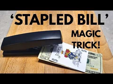 EASY 'Stapled Bill' Magic Trick (Jay Sankey Magic Trick Tutorial) Great for beginner magicians!