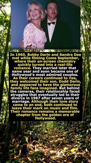 Bobby Darin and Sandra Dee: The Love Story That Began on a Hollywood Set