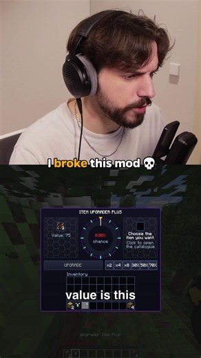 I broke Minecraft upgrader mod 😭 | minecraft