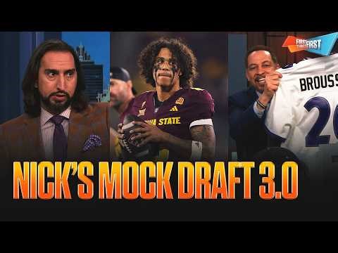 Nick's Mock Draft 3.0: Giants select Jordyn Tyson at No 10, Brou is feeling GOOD about his Ravens 😤